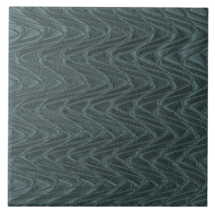 Grönt Decorative Vågigt keramik Tile Kakelplatta