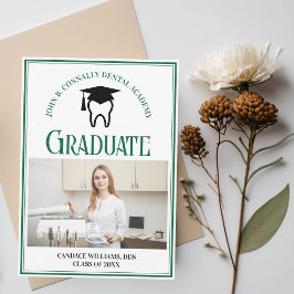 Grönt Dental School Photo Anpassningsbar Studenten Meddelande