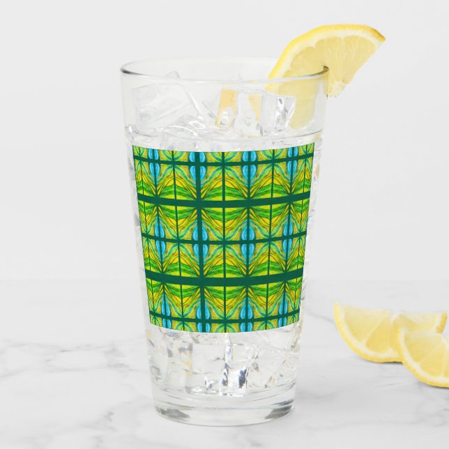 Grönt Desert-inspiration Glaskopp (Bakside Is)