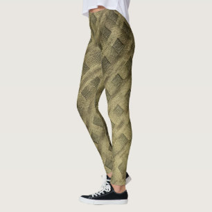 grönt diamant leggings