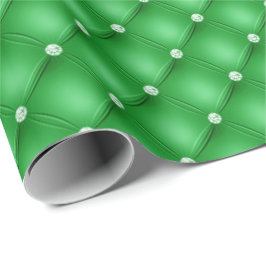 Grönt diamantjulspapper presentpapper