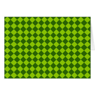 Grönt Diamond Mönster från STaylor Greeting Card Hälsningskort