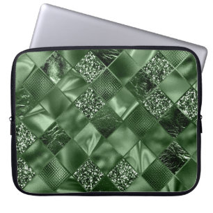 GRÖNT DIAMOND SHIMMER DIAMOND MÖNSTER LAPTOP FODRAL