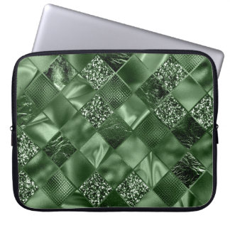 GRÖNT DIAMOND SHIMMER DIAMOND MÖNSTER LAPTOP FODRAL