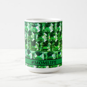 Grönt Diamonds grönt gemstone jewelry #MOMLIFE Kaffemugg