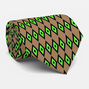 Grönt Diamonds Tie Slips