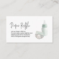 Grönt Diaper Raffle