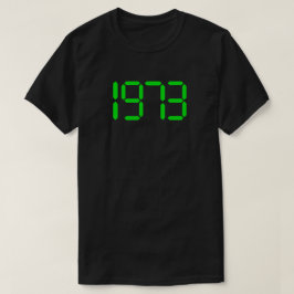 Grönt Digital 1973 Abortion Högers T-Shirt