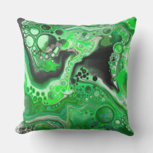 Grönt Digital Fluid Marble Art