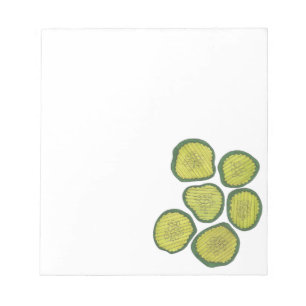 Grönt Dill Pickles Kosher Pickle Chip Foodie Gift Anteckningsblock