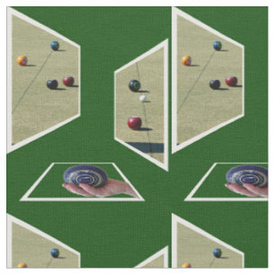 Grönt Dimensional Gräsmatta Bowls Design. Tyg