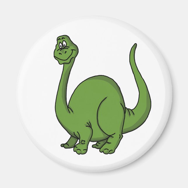 Grönt Dino Magnet (Framsidan)