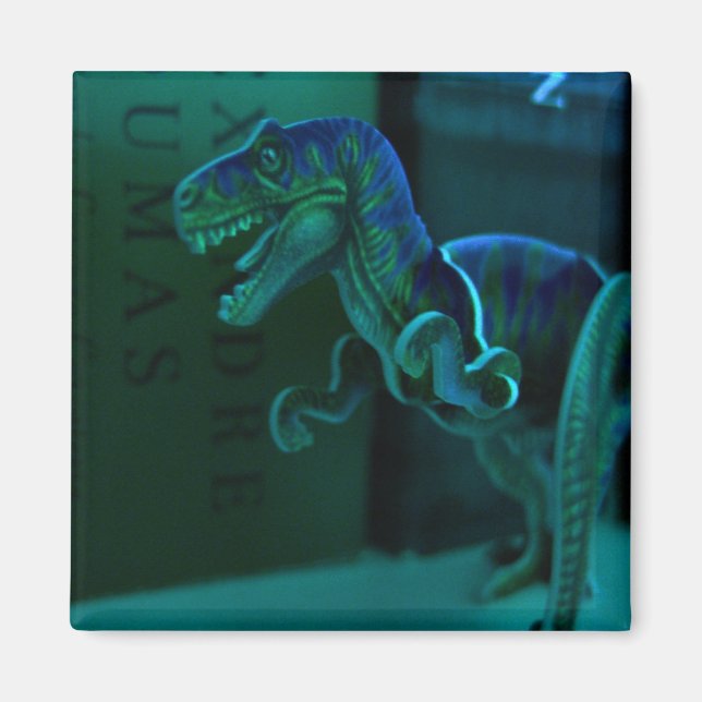 Grönt Dino Magnet (Framsidan)