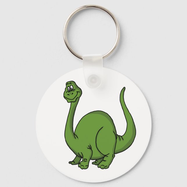 Grönt Dino Nyckelring (Framsida)