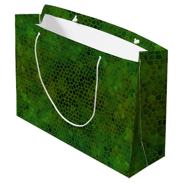 Grönt Dinosaur Gömmer Gift Bag (Baksidan Vinklad)