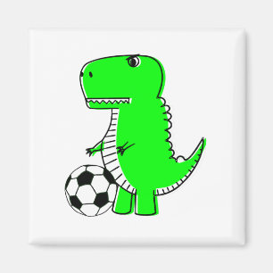 Grönt Dinosaur Kärlek Ocer Magnet