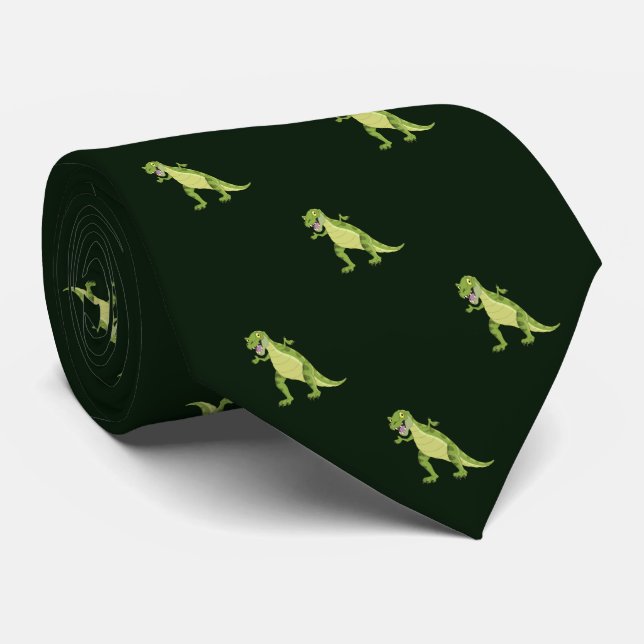 Grönt Dinosaur Mönster Work, Studenten Gift Slips (Rullad)