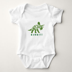 Grönt Dinosaur RAWR!! T Shirt
