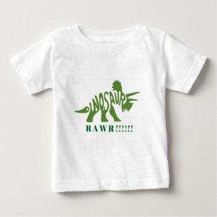 Grönt Dinosaur RAWR!! T Shirt