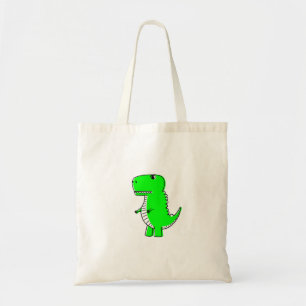 Grönt Dinosaur Teckning Tygkasse