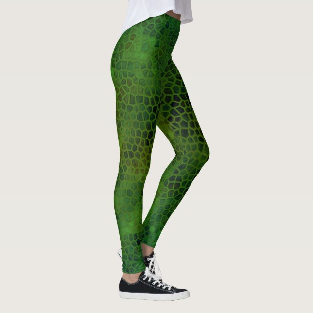 Grönt dinosaurhуд  leggings (Höger)