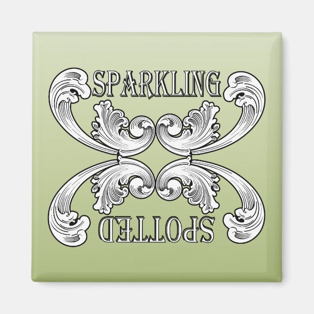 Grönt Dishwasher Magnet for Clean and Dirty Days (Framsidan)