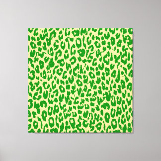 Grönt Djurens utskrift Skin av leopard - konst Canvastryck