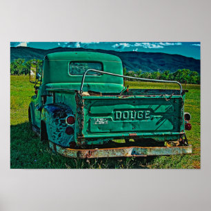 Grönt Dodge Poster
