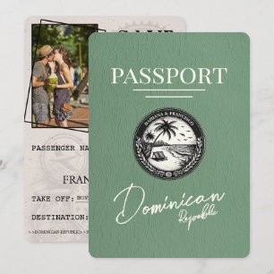 Grönt Dominikanska republikens pass Spara datum Datumet