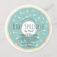 Grönt Donut Baby Sprinkle Shower by Mail Circle