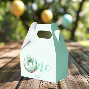 Grönt Donut Birthday Presentaskar