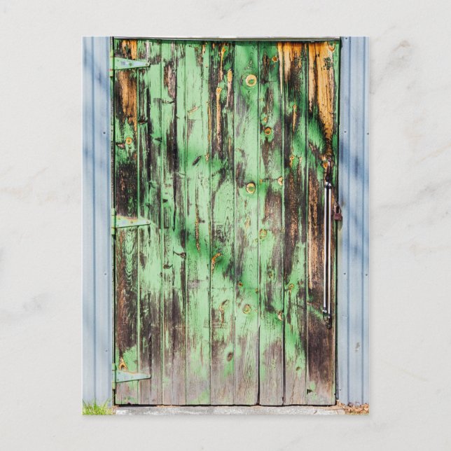 Grönt Dörr Vykort (Framsida)