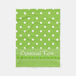 Grönt, dörrar och schampor fleecefilt