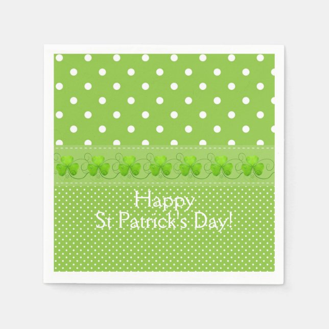 Grönt, dörrar och schampor pappersservett (Framsidan)