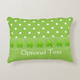 Grönt, dörrar och schampor prydnadskudde