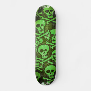 Grönt Döskalle skateboard