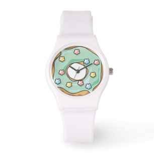 Grönt Doughnut Armbandsur