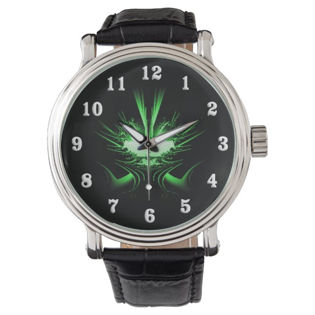 Grönt Dragon Armbandsur (Framsida)