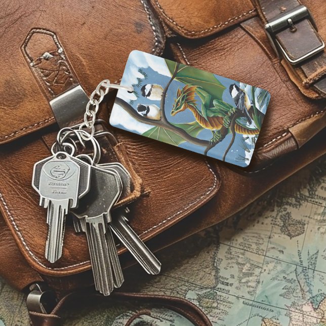 Grönt Dragon Chickadees Winter QR-kod (Skapare uppladdad)