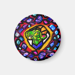 Grönt Dragon Diamonds Keychain Flaska Open Magnet