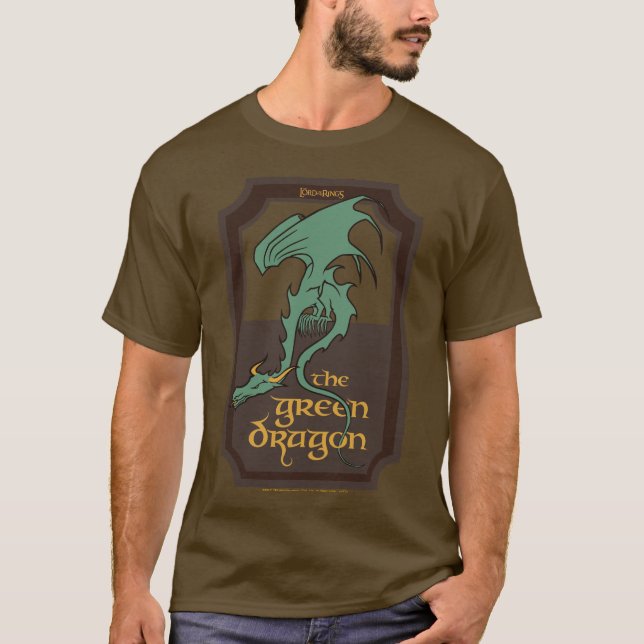 GRÖNT DRAGON™ Färg T Shirt (Framsida)