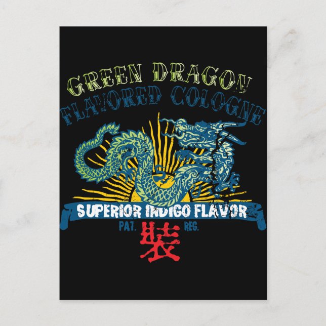 Grönt Dragon Köln Vykort (Framsida)