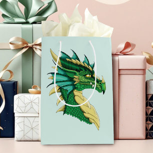 Grönt Dragon Porträtt