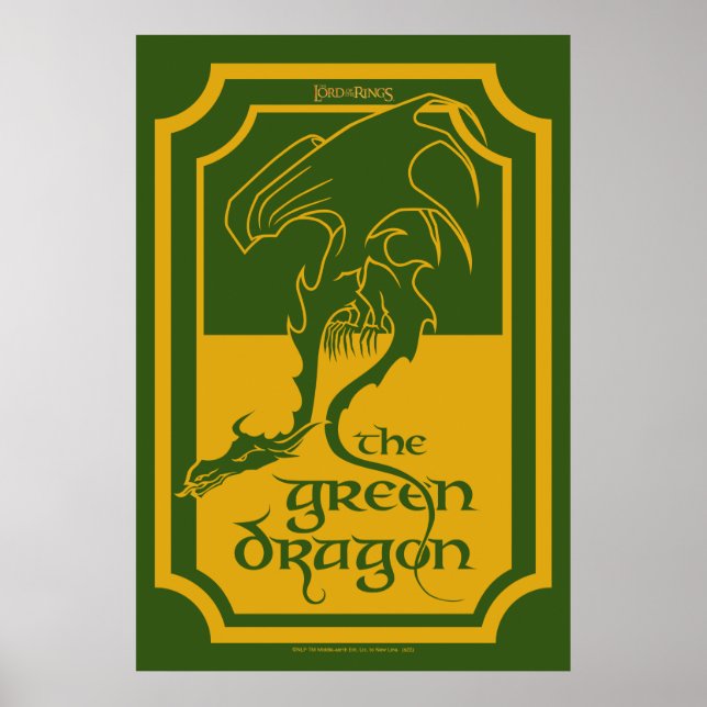 GRÖNT DRAGON™ POSTER (Framsidan)