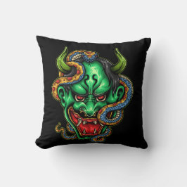 Grönt Dragon Tattoo Kudde