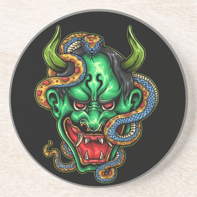 Grönt Dragon Tattoo Underlägg (Framsidan)
