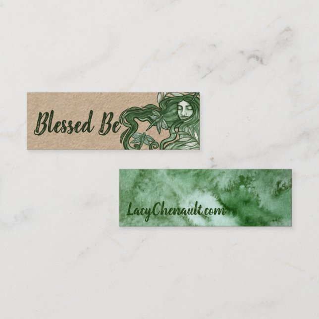 Grönt Dragonfly Goddess Art Dragonflies (Fram/baksida)