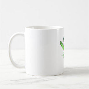 Grönt Dragonfly Kaffemugg
