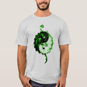 Grönt drakeenhetsymbol t shirt