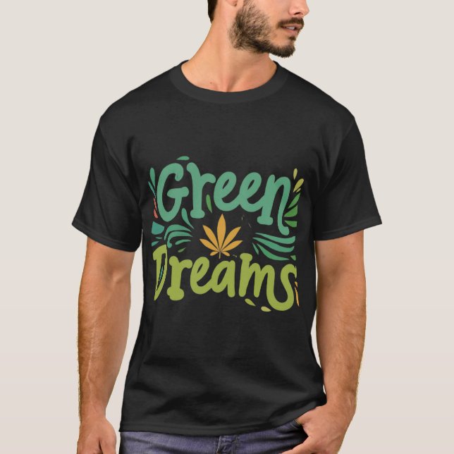 Grönt Dreams T Shirt (Framsida)
